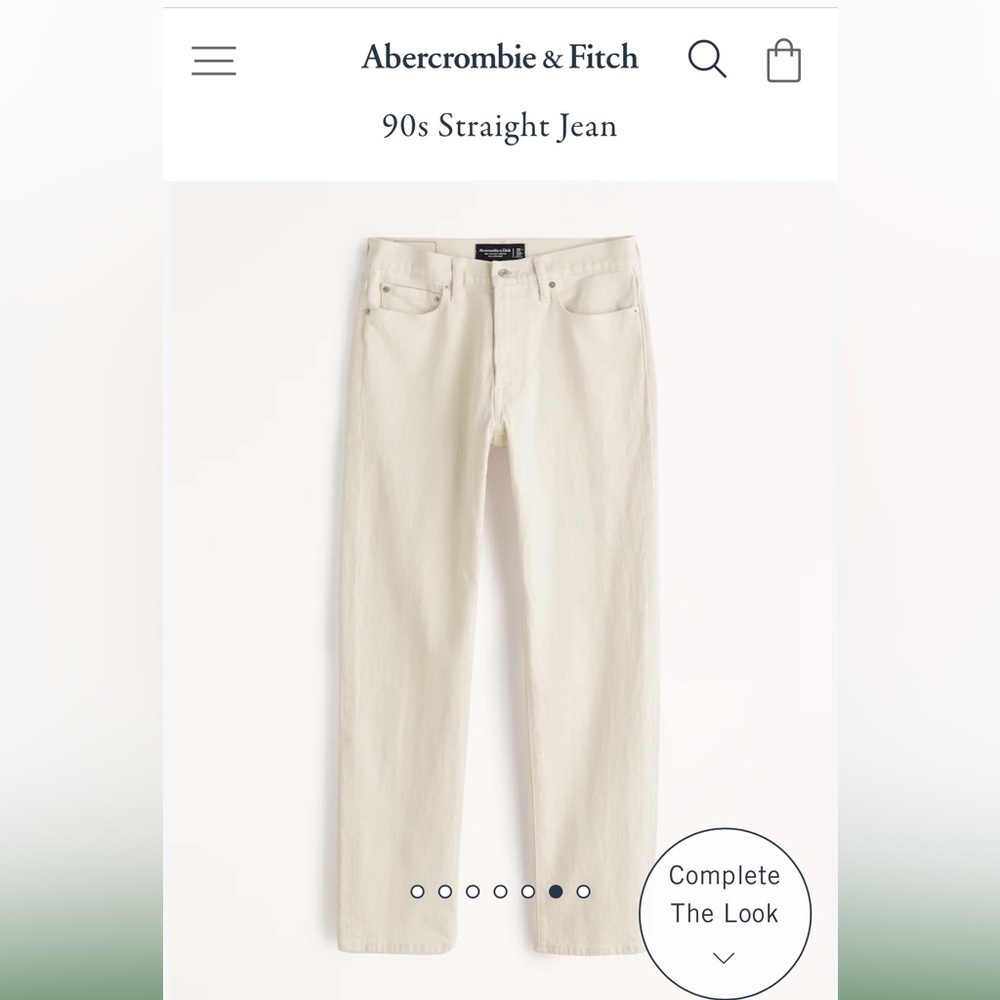 Men’s abercrombie 90’s straight jeans